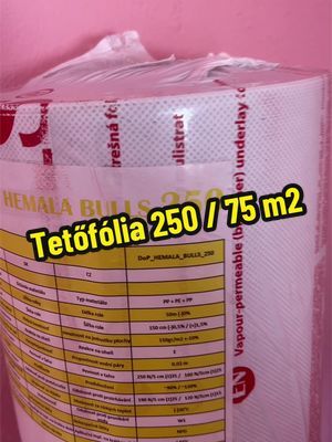 Tetőfólia 75 m2 kiszerelésben - #felujitas #acs #tető #badogos #epitkezes